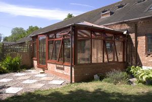 wooden frame conservatory 